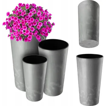 Květináč Květináč 57,5 x 30 cm plast šedý