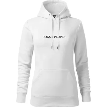 Dámská mikina Dogs > People - Mikina dámská Cape s kapucí - 2XL ( Bílá )