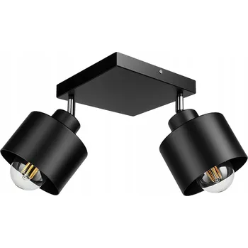 ZÁVĚSNÁ LAMPA STROPNÍ ČERNÁ LUSTR LED EDISON LOFT KOVOVÁ