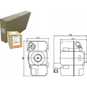 Výparník klimatizace Behr Hella Service 8MA 376 789-741 vyrovnávací nádržka