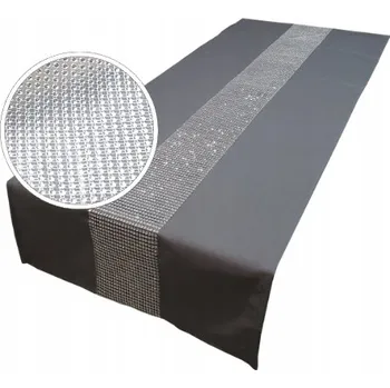 ubrus Běžec na stůl odstíny šedé 220 x 40 cm