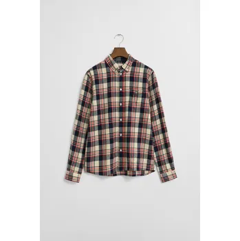 KOŠILE GANT CHECKED FLANNEL BD SHIRT RUBY RED