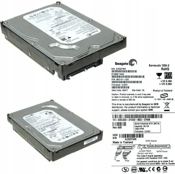 Interní pevný disk DELL 0DC334 80GB 7.2K 8MB SATA II 3.5' ST3808110AS