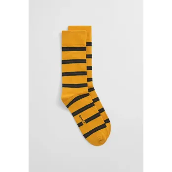 Pánské ponožky PONOŽKY GANT COLLEGIATE STRIPED SOCKS YELLOW LICHEN