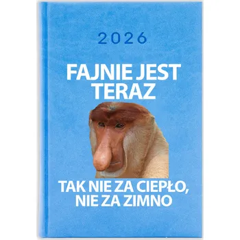Kalendář Knižkový kalendář 2026 A5 FunnyCase modrý