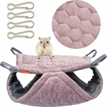 HAMAK pro Hlodavce Morče Krysa Křeček PELÍŠEK VELKÝ DVOJITÝ 40x40cm