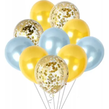 Balónek SADA NA PRVNÍ NAROZENINY Balónky Metalické Konfety!