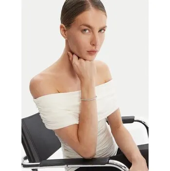 Náramek Swarovski Náramek bangle Dextera 5725222 Stříbrná M