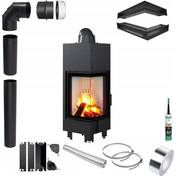 Krbová vložka Krbová vložka KRATKI MBN Levá 10 kW fi200 Ekodesign Příslušenství pro montáž