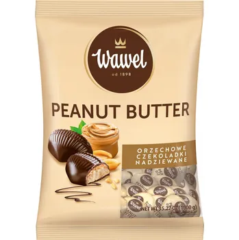 Čokoláda Wawel Arašídové čokoládky plněné arašídovým máslem 1000 g