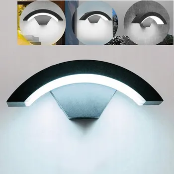 Venkovní osvětlení VENKOVNÍ NÁSTĚNNÉ SVÍTIDLO LED FASÁDNÍ MODERNÍ ČERNÉ 18W IP65 3000K