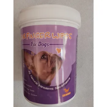 Kosmetika pro psa Čisticí ubrousky na uši pro psy a kočky 120 ks