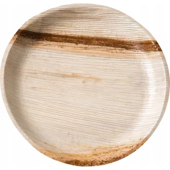 Talíř Talíř z palmových listů kulatý 23 cm 25 Ks