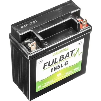 Motobaterie baterie 12V, FB5L-B GEL, 12V, 5Ah, 65A, bezúdržbová GEL technologie 120x60x130 FULBAT (aktivovaná ve výrobě)