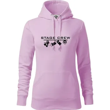 Dámská mikina Osvětlovač - stagecrew - Mikina dámská Cape s kapucí - S ( Orchid )