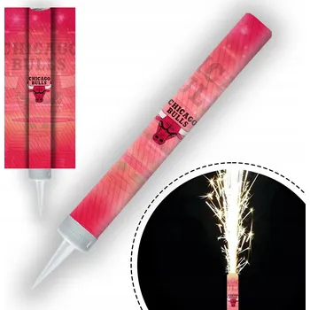 Dortová svíčka Svíčka DORTOVÁ FONTÁNA BASKETBAL CHICAGO BULLS 12 cm