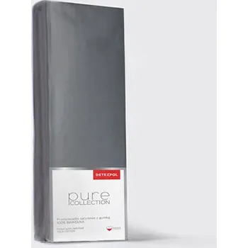 Prostěradlo Detexpol Saténové napínací prostěradlo Pure Collection tmavě šedá 220X200 ZG 220x200