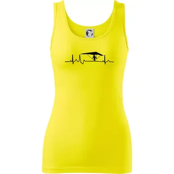 Dámské tričko EKG rogalo - Dámské tílko - 2XL ( Citrónová )