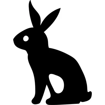 Samolepící dekorace Samolepka na stěnu králík 11 15x11cm