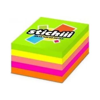 Set školních potřeb Kostka samoprzylepna 76x76mm 400K 5 kolorów neon