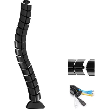 kabelová chránička Organizér kabelů na stůl MACLEAN černý