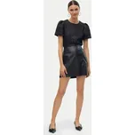 Vero Moda Sukně z imitace kůže Nelly 10322469 Černá Regular Fit S