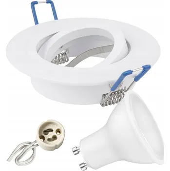 Žárovka Halogenové svítidlo otočné SPOT KULATÉ STROPNÍ SVÍTIDLO + GU10 LED 3,5W Sada