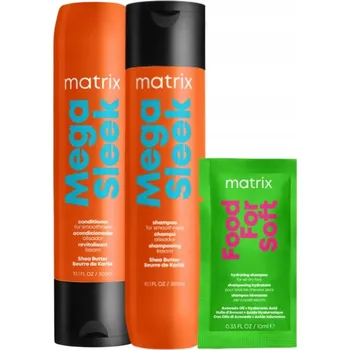 Šampon Matrix Sada Mega Sleek šampon pro hrubé vlasy, kondicionér 300 ml dárek