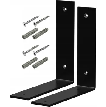 police Konzole Na Polici Držáky pro Polic Loft, silné, ocelové, zesílené 20x20x5 cm