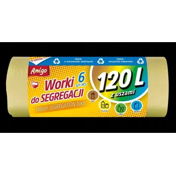 Pytle na odpadky Pytle na tříděný odpad (plast) Amigo 120 l, 6 ks