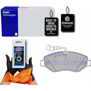 Brzdová destička BRZDOVÉ DESTIČKY PŘEDNÍ S PŘÍSLUŠENSTVÍM A TLUMÍCÍ PODLOŽKOU #Petrolhead Pro+ Kit3