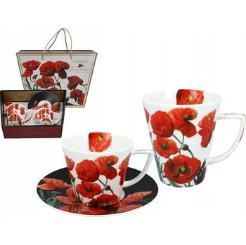 Hrnek a Šálek Carmani Floral Symphony Maki ( dárková sada )