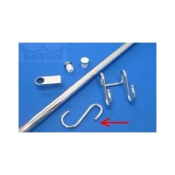 Háček S 6x55x65 9002010 (Příslušenství pro madlo nábytkové)