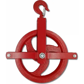 Stavební technika Kladka stavební zednická s hákem 250mm (250 Kg) "AKČNÍ CENA BEZ SLEVY"