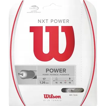 Struna na výplet tenisové rakety Tenisový výplet Wilson NXT Power (12,2 m) 1,26 mm - přírodní
