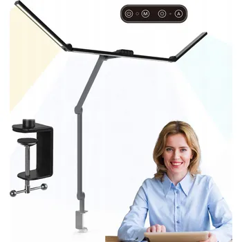 Lampička Stolní lampička LumixDesk černá LED s regulací jasu