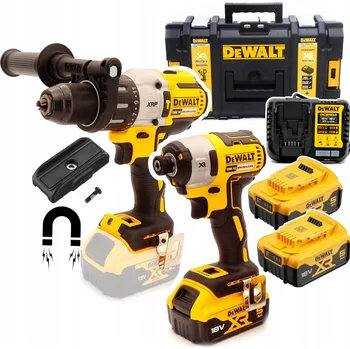 Sada 18V 2x5Ah aku šroubovák s příklep DCD996 + rázový utahovák DCF887 DeWalt DCK276P2T