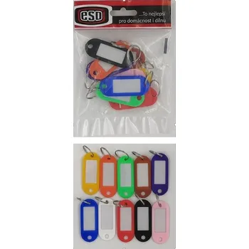 Visačka na klíče sada 10 kusů ESO