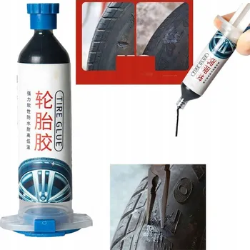 Průmyslové lepidlo 30ml Silné lepidlo na pneumatiky automobilů černé
