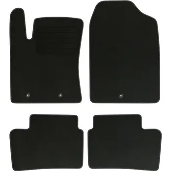 autokoberec Velurové autokoberce s upevněním v sadě Edecor