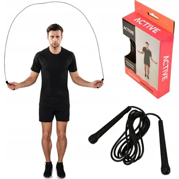 Švihadlo Plastové Švihadlo Captain Mike 300 cm černé