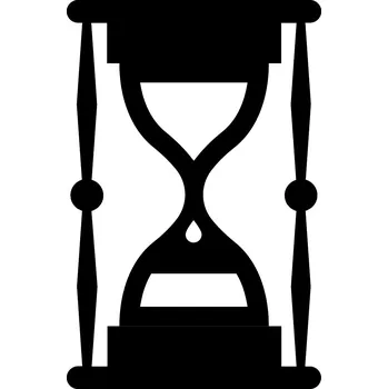 Hodiny Samolepka na stěnu přesýpací hodiny