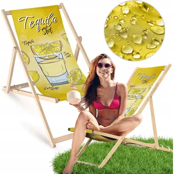 Zahradní lehátko Allbag vícebarevné dřevěné Lehátko