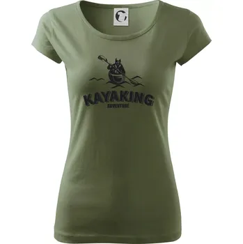 Dámské tričko Kayaking adventure - Dámské triko Pure - XS ( Khaki )