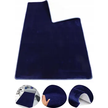 Koberec SILNÝ HUSTÝ KOBEREC DO OBÝVÁKU MĚKKÝ TMAVĚ MODRÝ ELEGANCE 200X200 HARMONY LUX