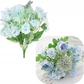 umělá květina Chryzantéma Růže Kytice Umělých Květin pro aranžmá do Vázy, 32 cm