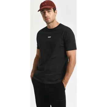 Pánské tričko TRIČKO GANT SMALL GRAPHIC SS T-SHIRT BLACK