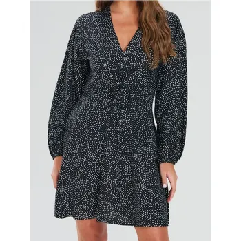 Dámské šaty Sinsay - Mini šaty s puntíky - vícebarevná - 659FI-MLC - 659FI-MLC-XL