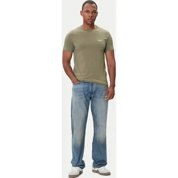 Pánské tričko Pepe Jeans T-Shirt Original Basic 3N PM5010133 Khaki Regular Fit XXL