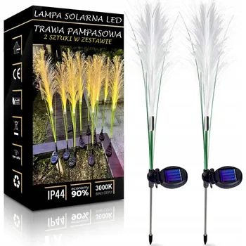 Venkovní osvětlení SOLÁRNÍ ZAHRADNÍ LAMPA LED ZAPICHOVACÍ RÁKOS TRÁVA PAMPASOVÁ SOLÁRNÍ SVĚTLA
